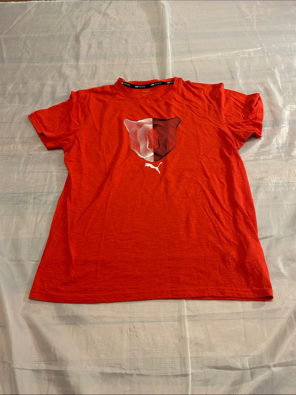 Puma Men’s Orange Short-Sleeve Graphic Tee